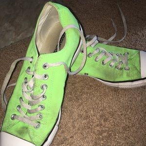 Lime green converse